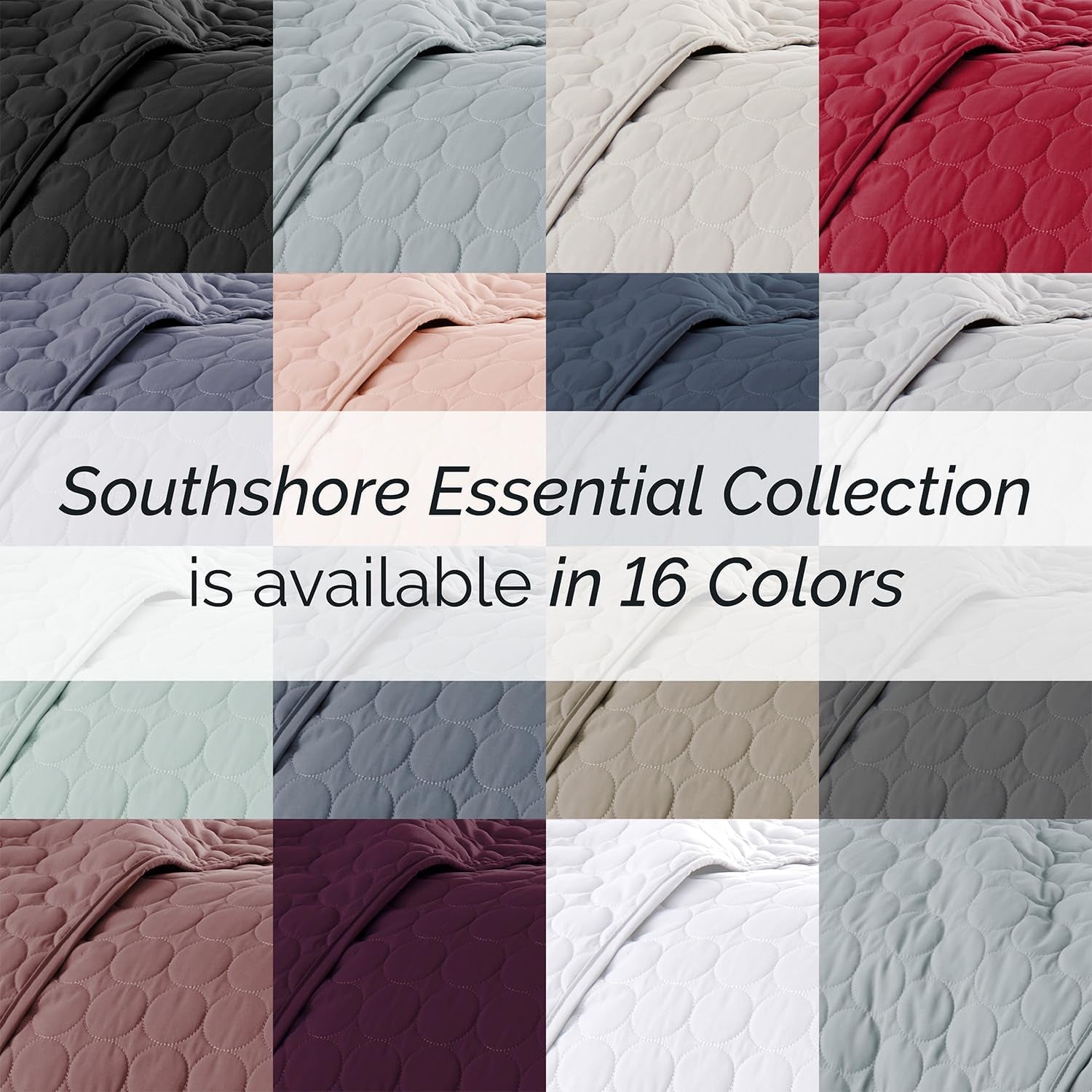 Quilted Summer Comforter, King Size Quilt Bedding Set with 2 Pillow Shams, Geometric Circle Design, Lightweight Bedspread, California/King Size Coverlet, Comfy Soft, Bone